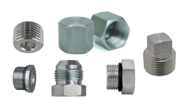 EZ-FITTINGS 3/8 JIC Steel Plugs & Caps - 5 Sets Of -06 AN Fittings (2408-06 & 304C-6)